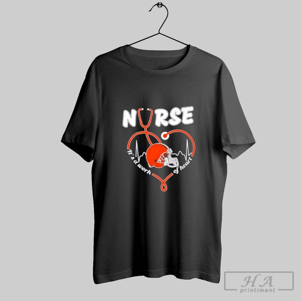 Nurse Its Work Heart Cleveland Browns Football Hoodie Premium Fashion