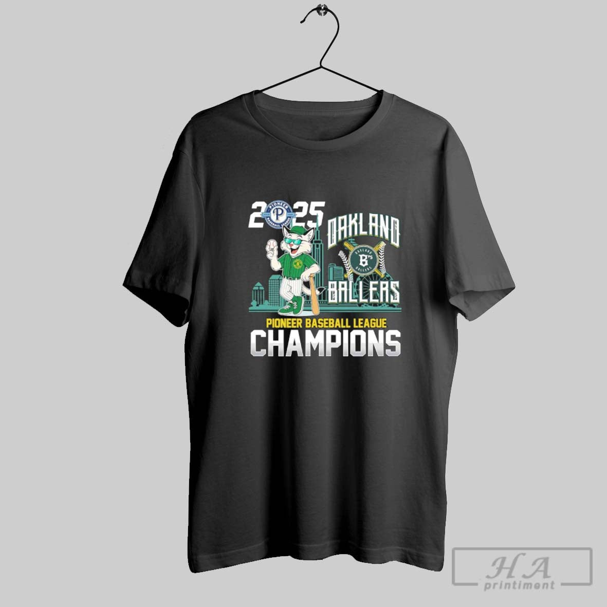Oakland Ballers Mascot 2025 Pioneer Baseball League Champions Tank