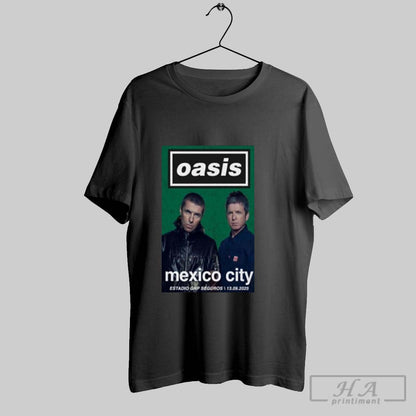 Oasis Mexico City Estadio Gnp Seguros Sept 13 2025 Tee Designer Art