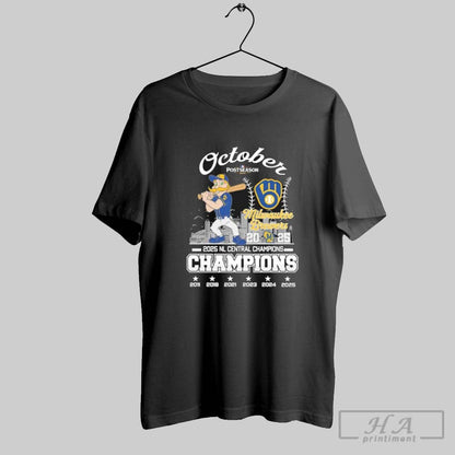 October Postseason Milwaukee Brewers Mascot 2025 Nl Central Division