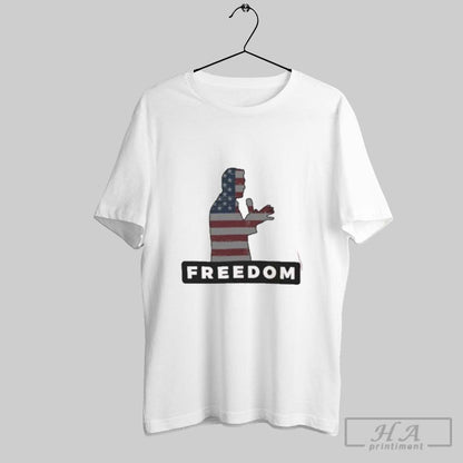 Charlie Kirk Freedom American Flag Shirts Tee Authentic Style