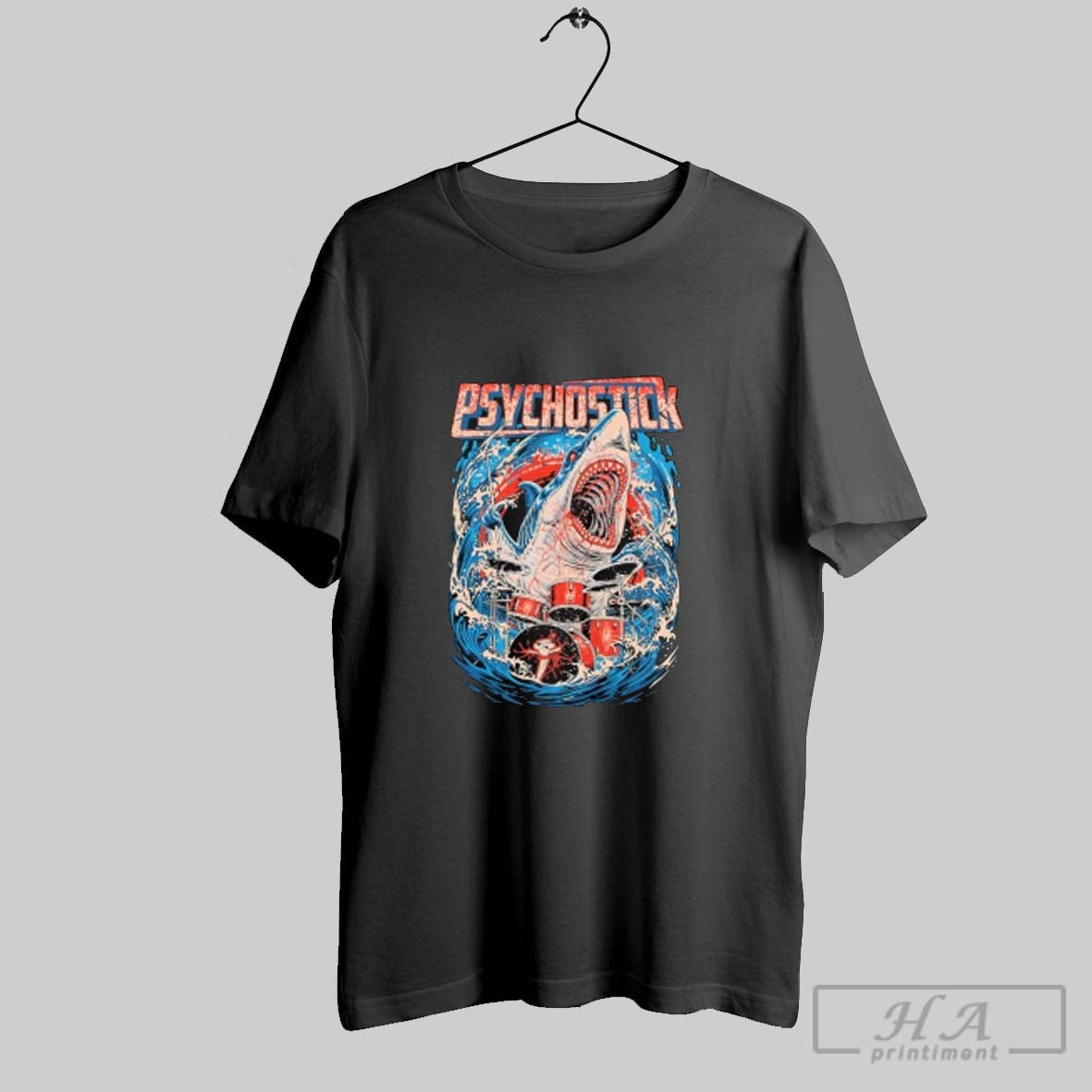 Psychostick Drum Shark Shirts Long Sleeve Unique Outfit