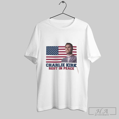 Rest Peace Charlie Kirk American Flag Shirts Sweatshirt Designer