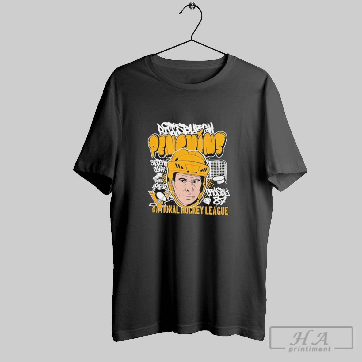 Sidney Crosby Pittsburgh Penguins Caricature Tee Elegant Design
