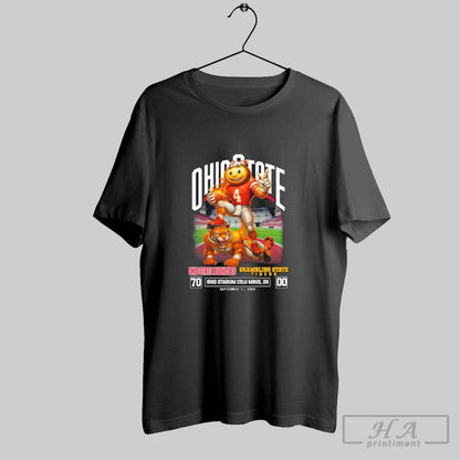 Ohio State Buckeyes Defeat Gambling Tigers 70 0 September 7 2025 Tee