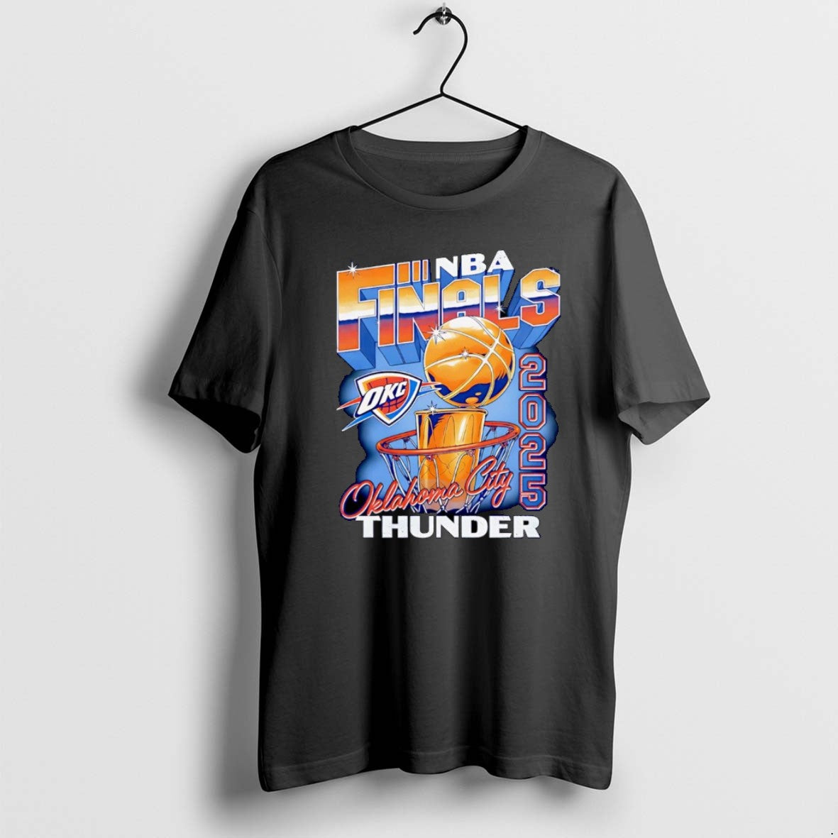 Ohklahoma City Thunder 2025 Nba Finals Long Sleeve Vintage Style