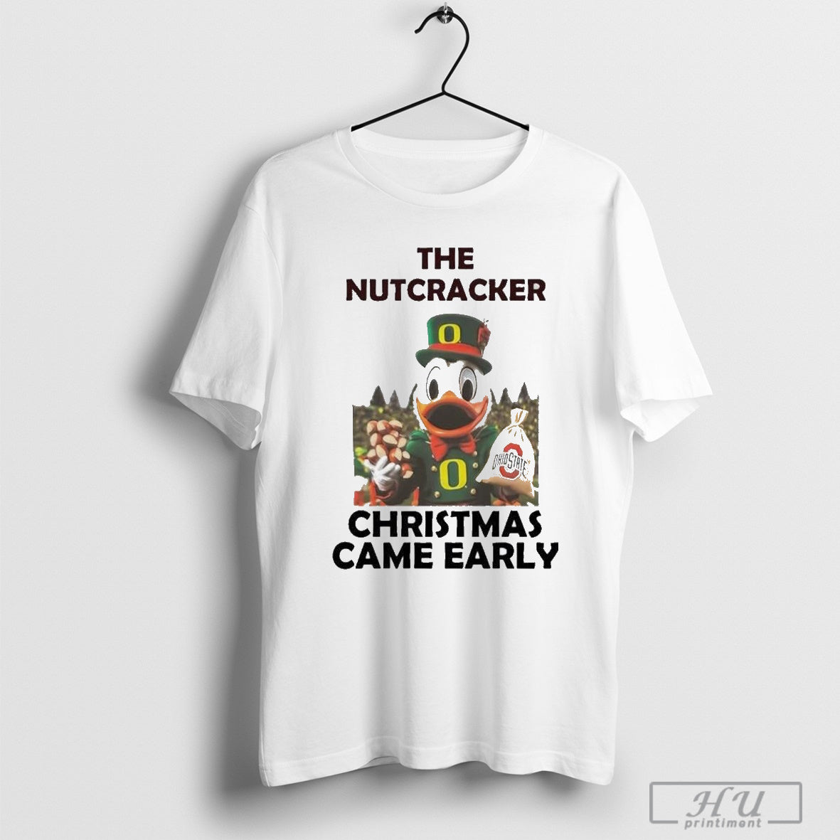 Oregon Duck Nutcracker Came Early Ohio Long Sleeve Designer Design