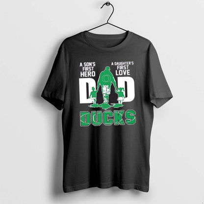Oregon Ducks Sons First Hero Daughters First Love Dad Tank Top Retro