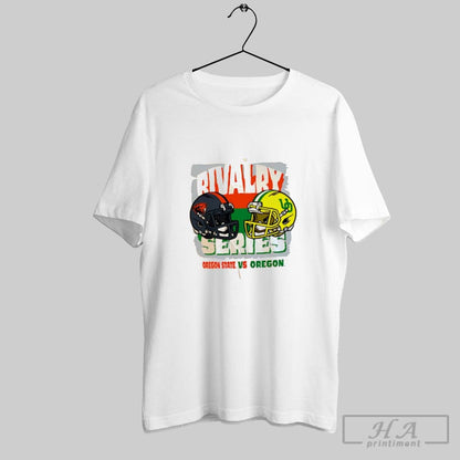 Oregon State Vs Oregon Rivalry Series 2025 Helmets TShirt Classic