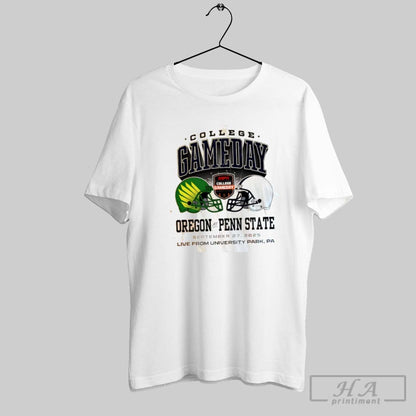 Oregon Vs Penn State 2025 College Gameday Helmets Sweatshirt