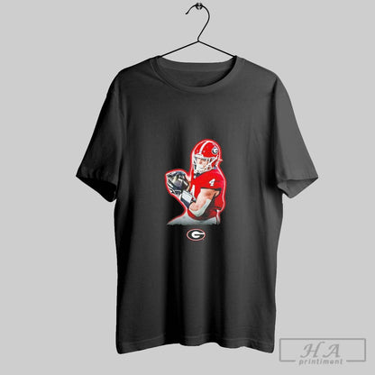 Oscar Delp Georgia Bulldogs Portrait TShirt Unique Collection