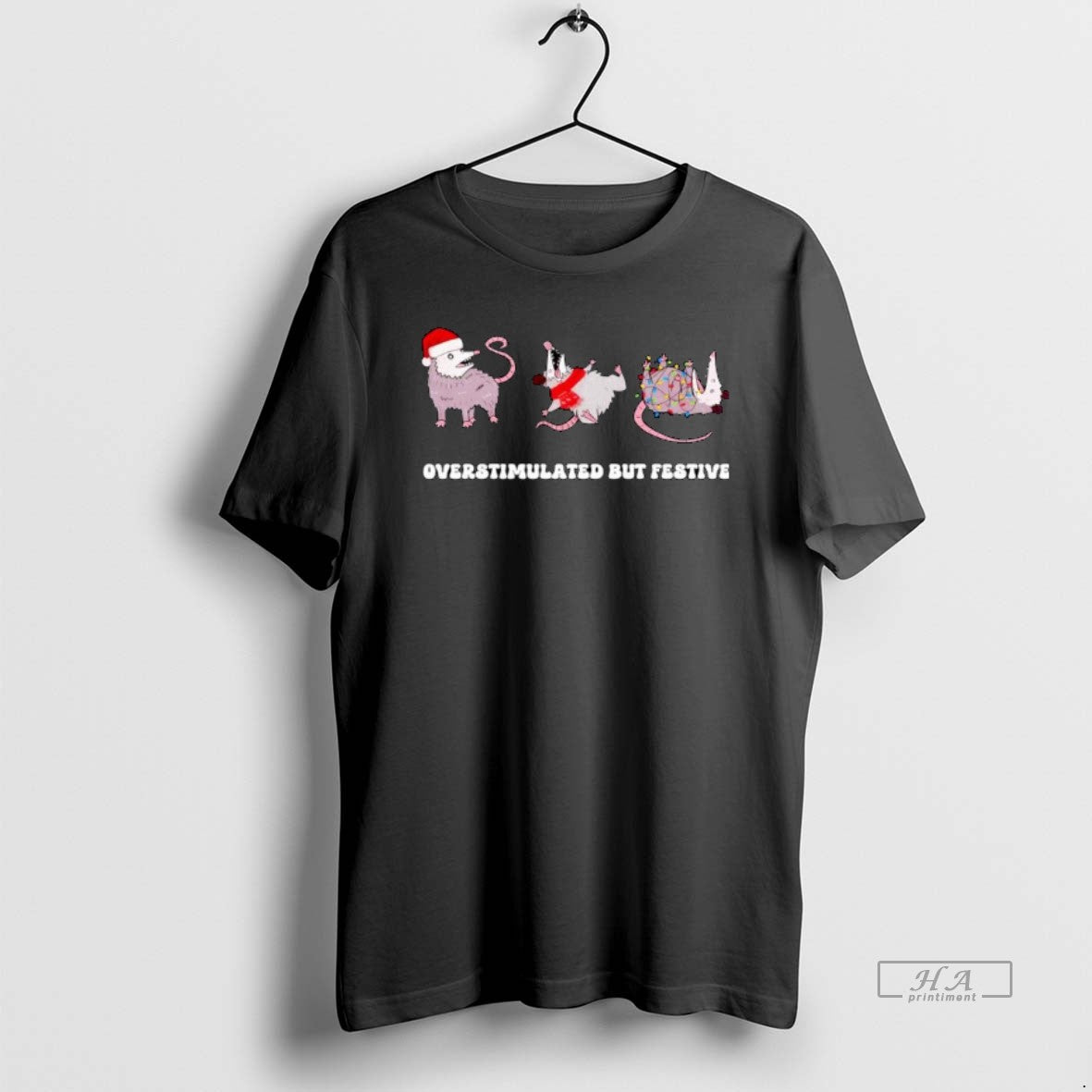 Overstimulated But Festive Ornaments Sweatshirt Vintage Look