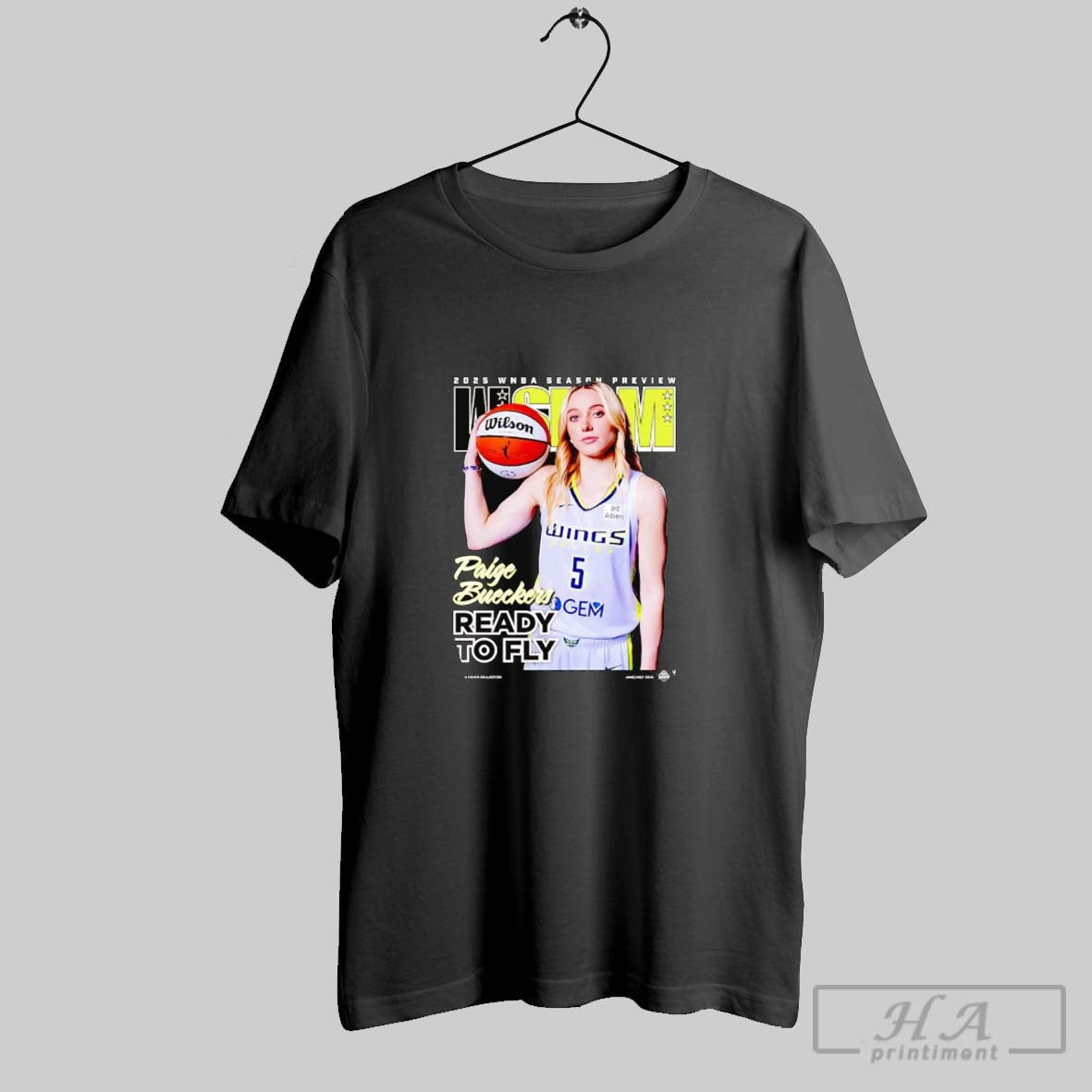 Paige Bueckers Ready To Fly 2025 Wnba Season Long Sleeve Retro Art