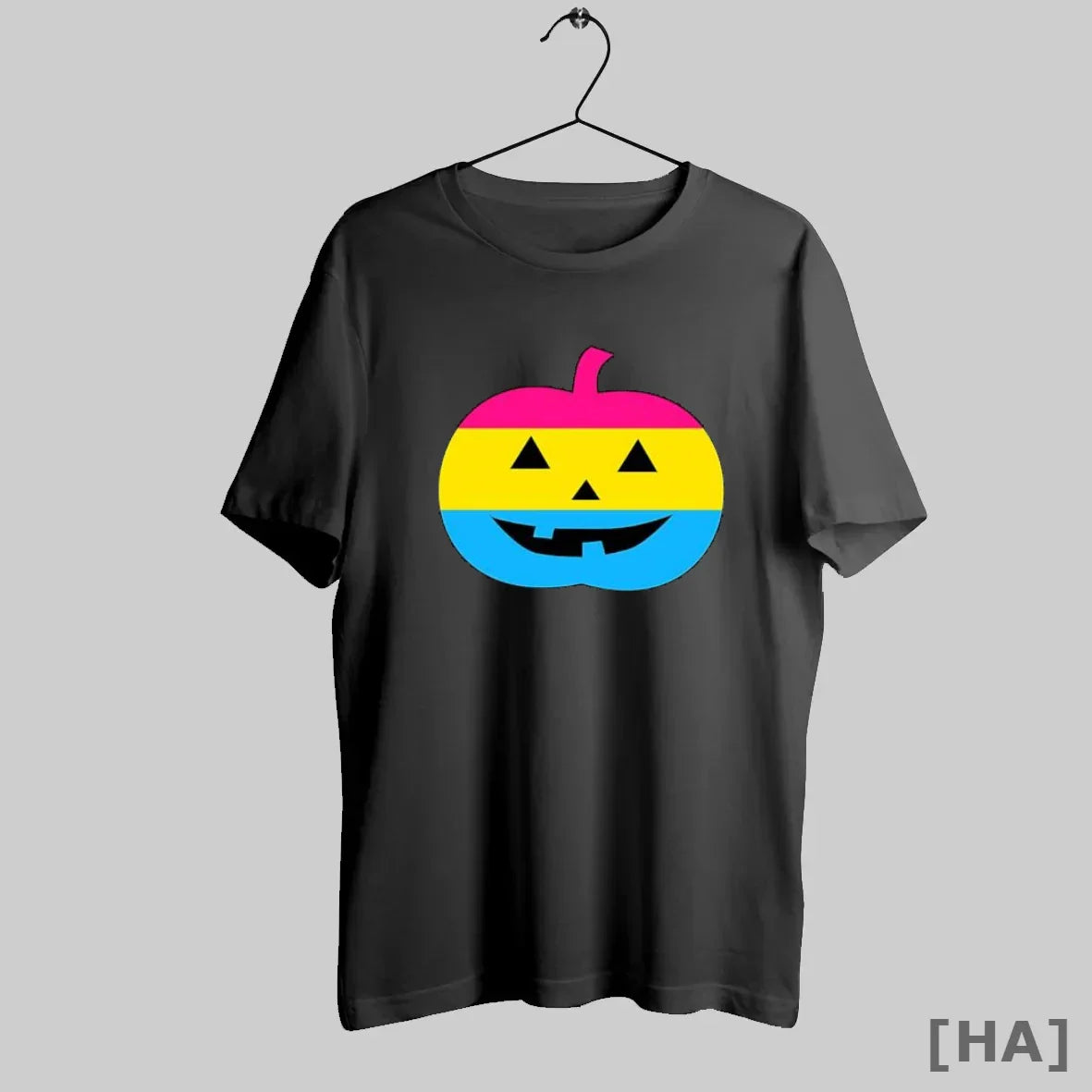 Pansexual Pride Flag Pumpkin Face Jack O Lantern Halloween Pansexual