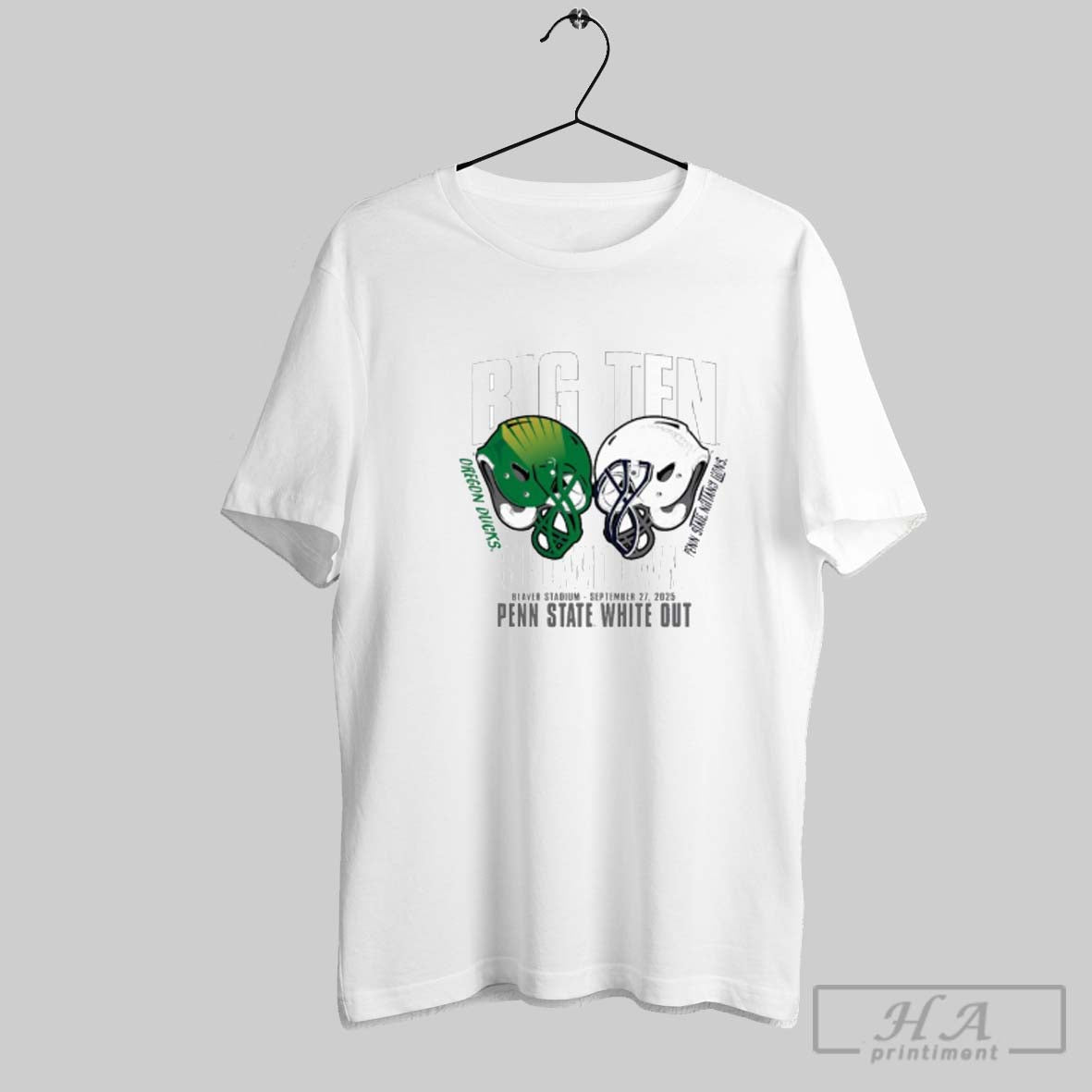 Penn State Vs Oregon 2025 Big Ten Showdown Tee Designer Gift