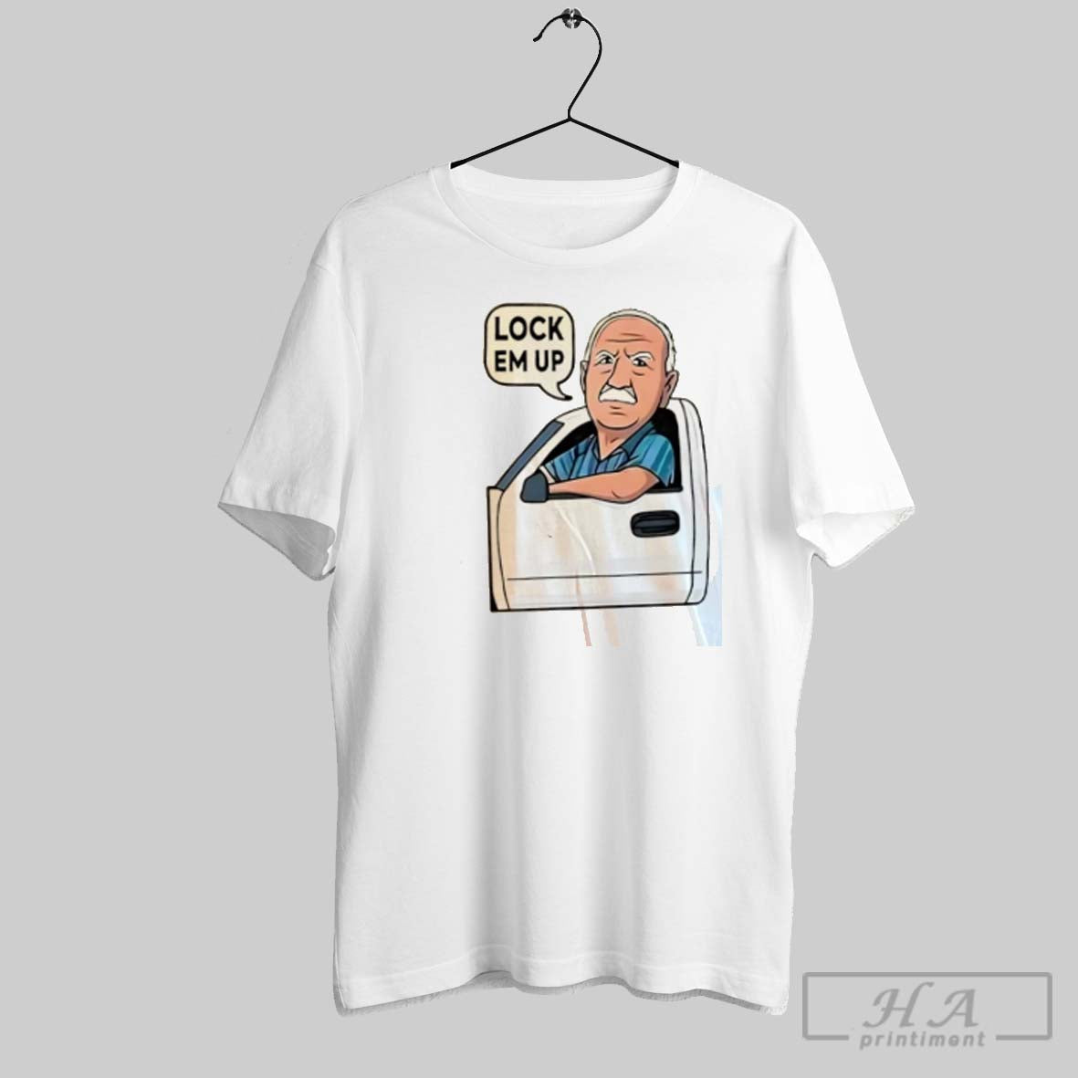 Peter Poppleton Lock Em Up Cartoon TShirt Modern Merch