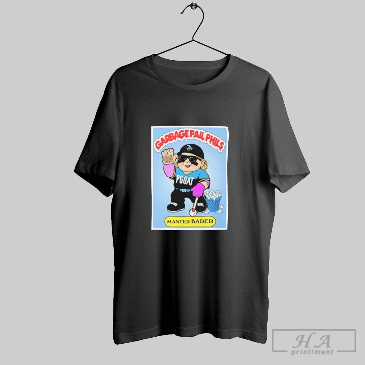 Phillies Harrison Bader Garbage Pail Phils Master Bader Tee Stylish