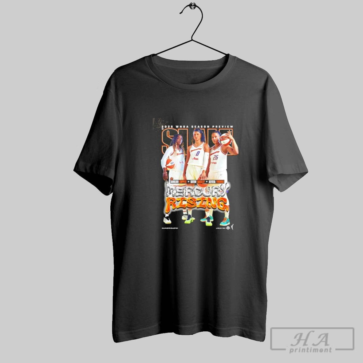 Phoenix Mercury Rising Wslam 2025 Hoodie Retro Fashion