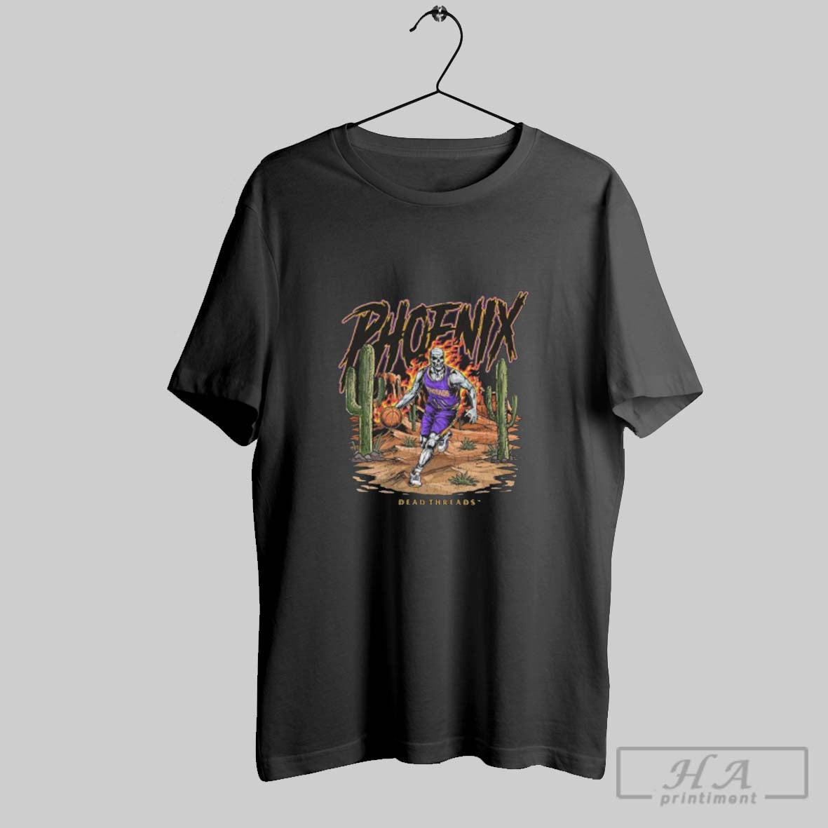 Phoenix Suns Basketball Dead Threads Shirt Authentic Art