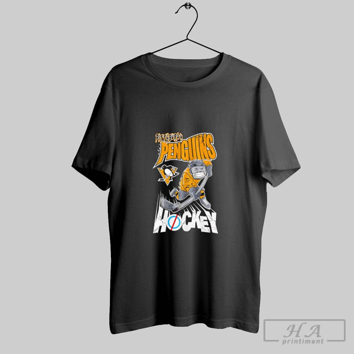 Pittsburgh Penguins Hockey One Timer Tee Trendy Art