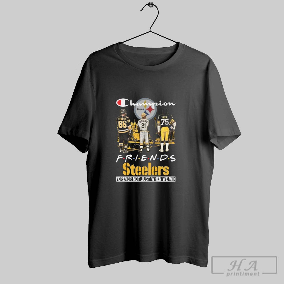 Pittsburgh Steelers Lemieux Clemente Greene Friends Champions Forever