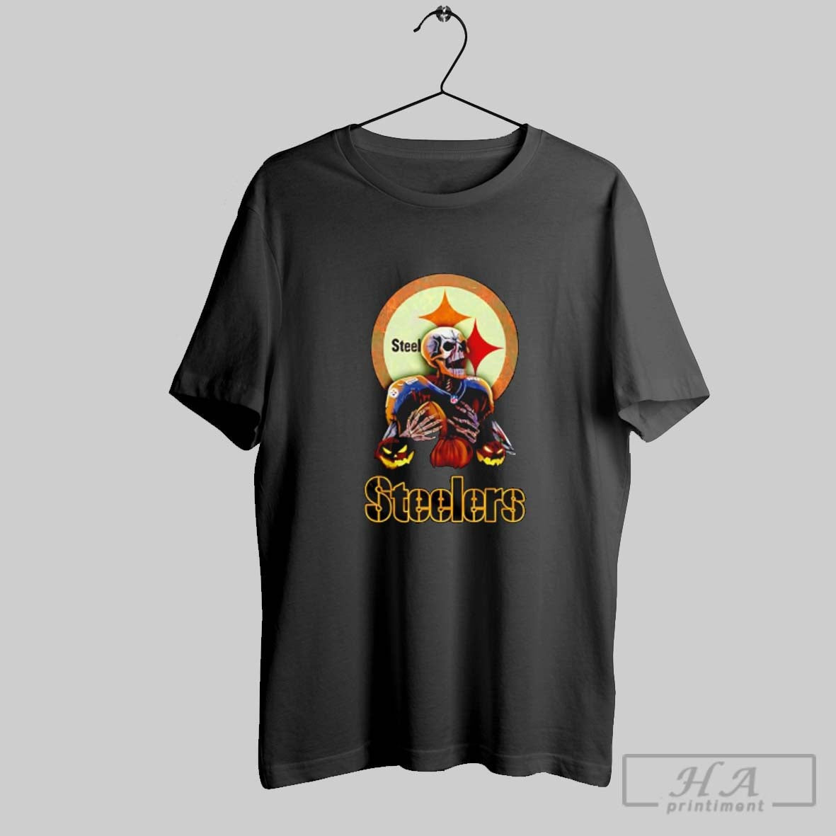 Pittsburgh Steelers Skeleton Halloween Log Pumpkin Shirt Trendy Look