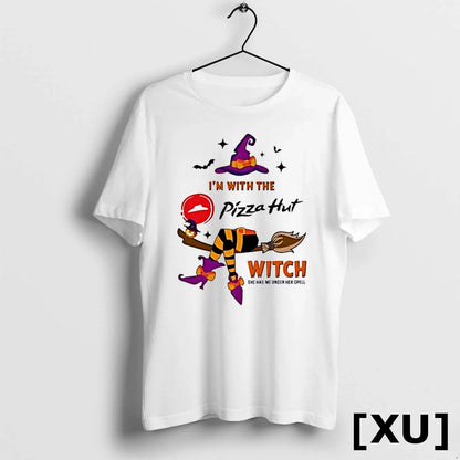 Pizza Hut Im Witch She Has Me Under Her Spell Halloween Tshirts