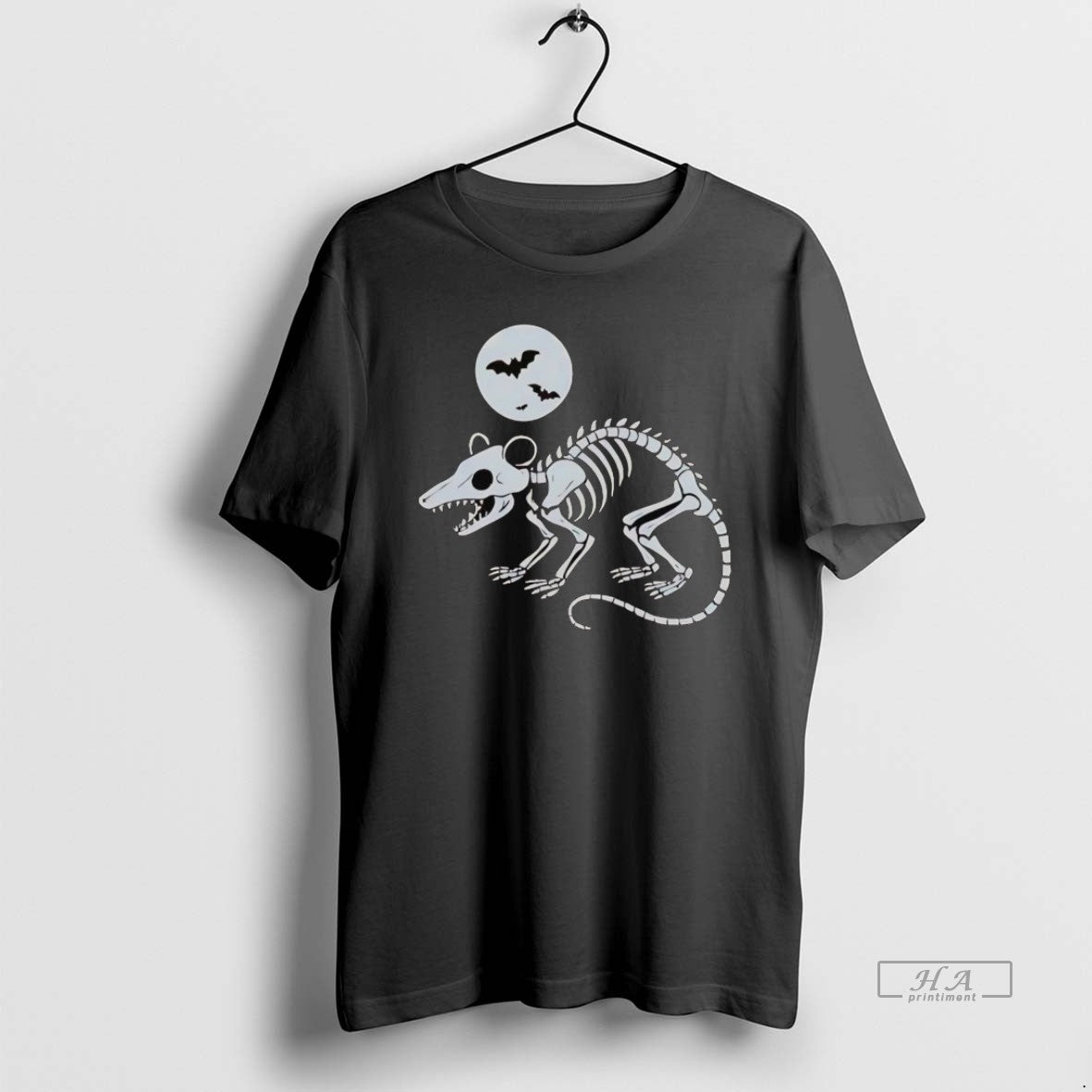 Playing Opossum Skull Halloween Tee Vintage Gift