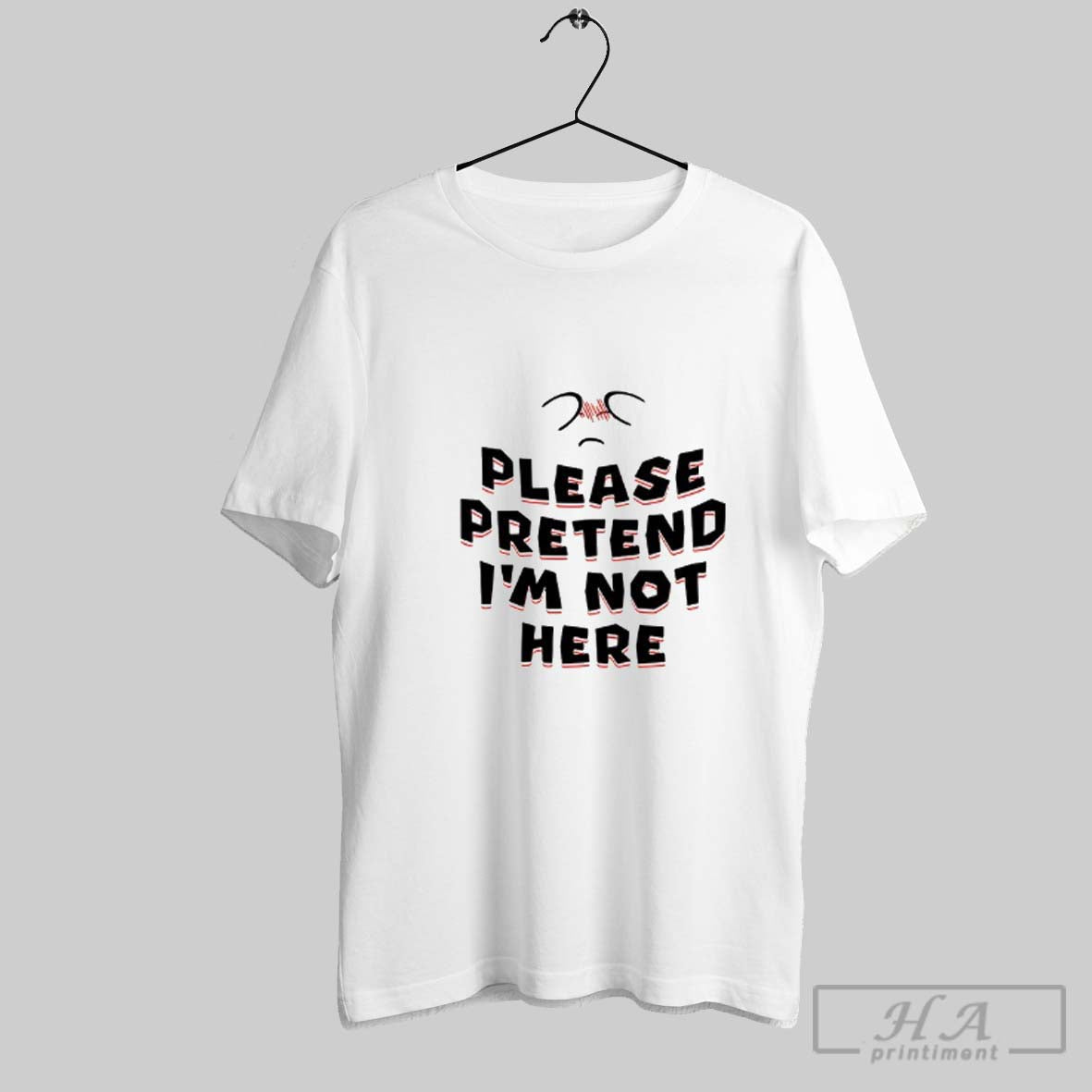 Please Pretend Im Not Here Boo Sweatshirt Vintage Collection