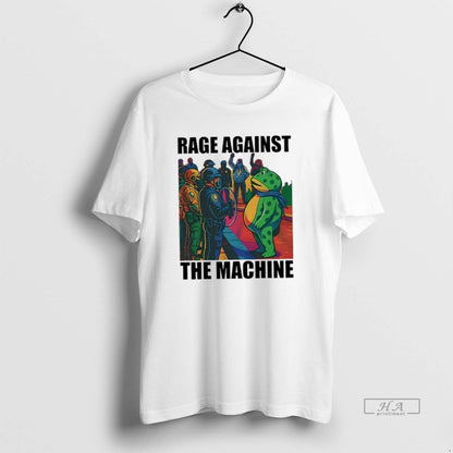 Portland Frog Colors Rage Against Machine Shirt Exclusive Design