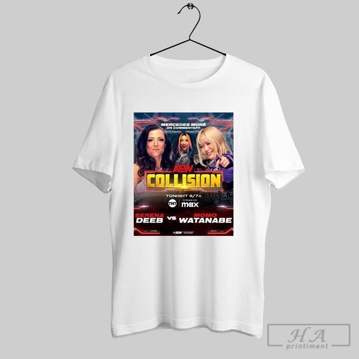 Poster Aew Collision Mercedes Mone Commentary Serena Deeb Vs Momo