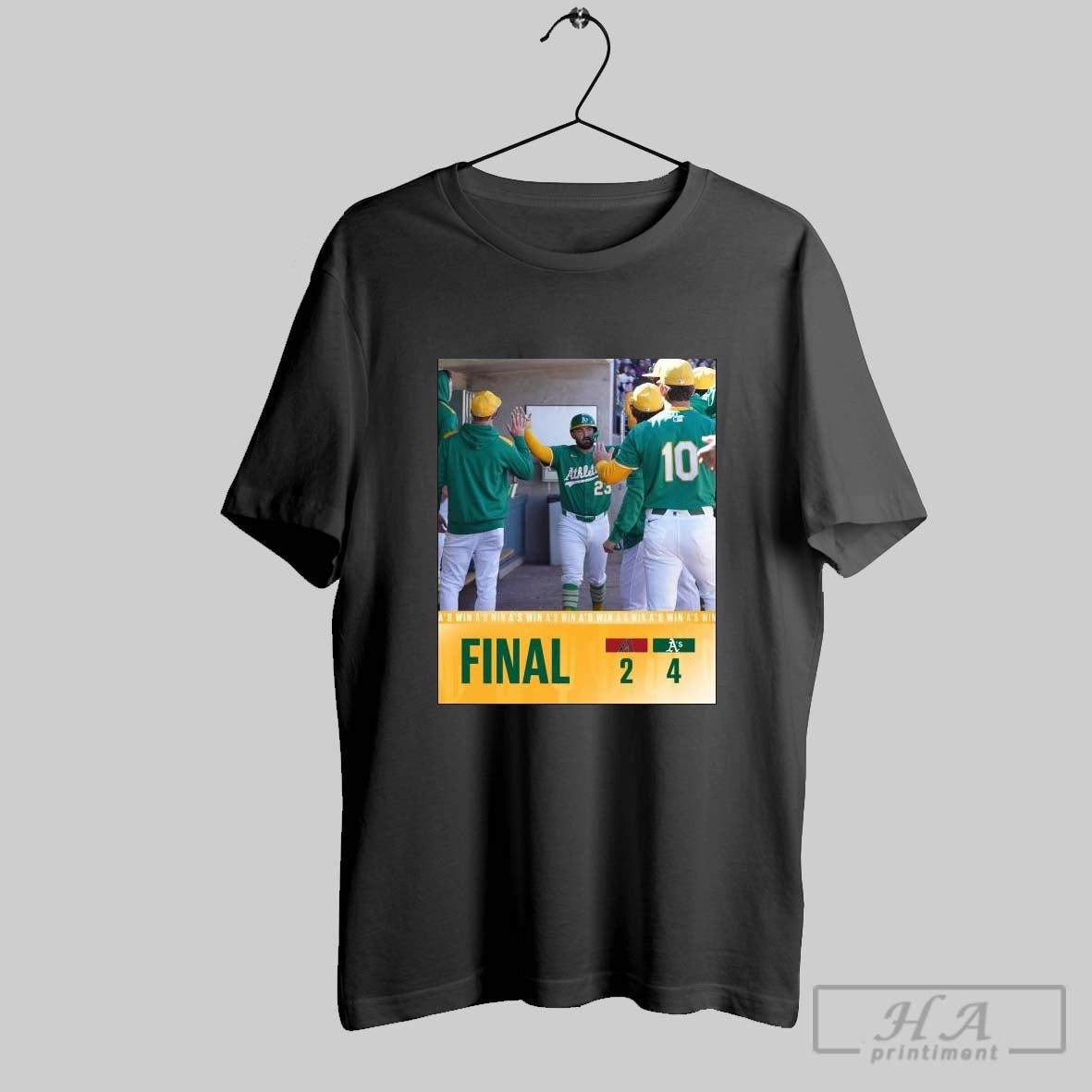 Poster Athletics Win 4 2 Arizona Diamondbacks Baseball Final Score