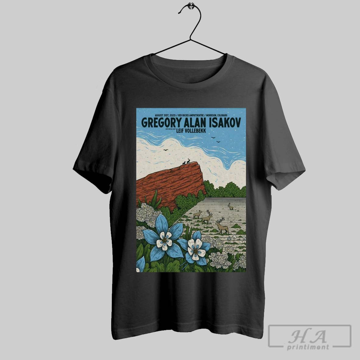 Poster Gregory Alan Isakov Red Rocks Amphitheatre Shows August 31