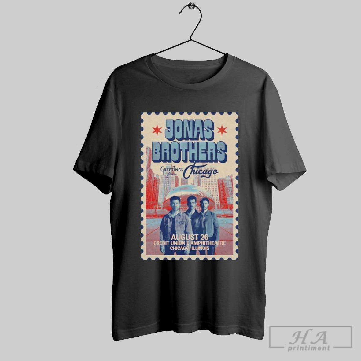 Poster Jonas Brothers August 26 2025 Credit Union 1 Amphitheatre