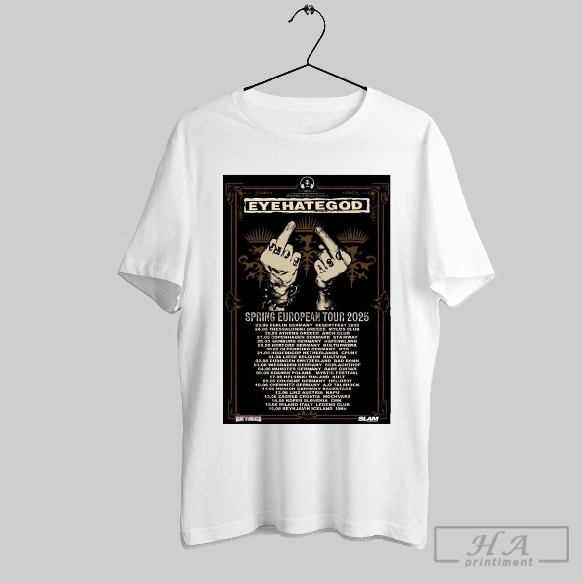 Poster Maximum Torque Agency Eyehategod Spring European Tour 2025