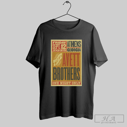 Poster Avett Brothers September 12 2025 Center Athens Ga Long Sleeve