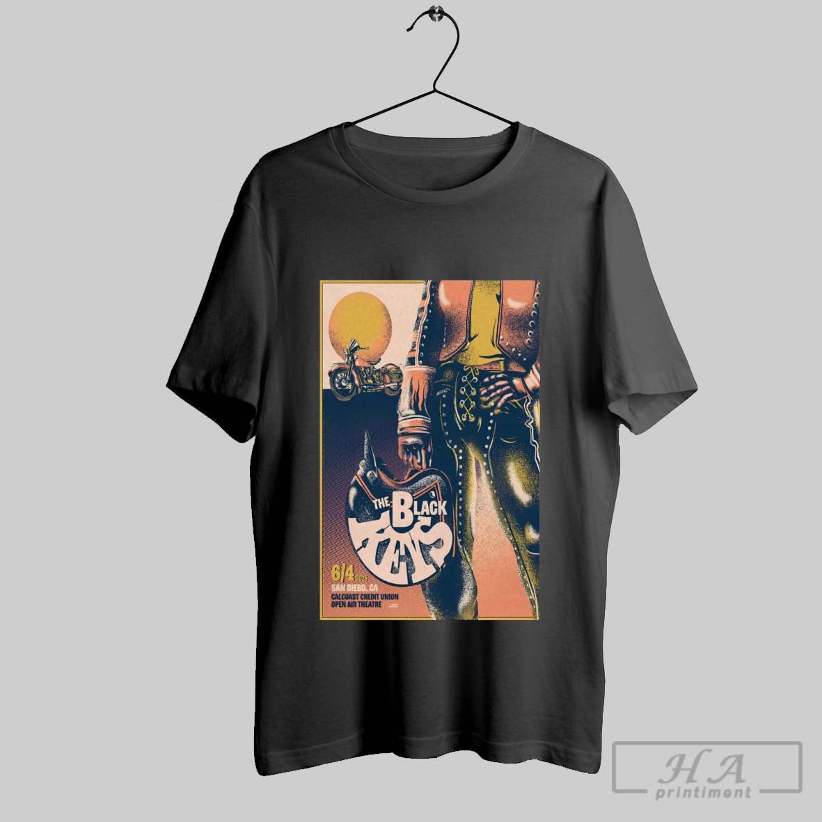 Poster Black Keys San Diego Ca Tour June 04 2025 Cal Coast Credit Tee