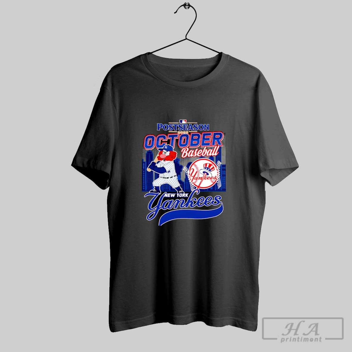 Postseason 2025 October Baseball New York Yankees Mascot Shirt