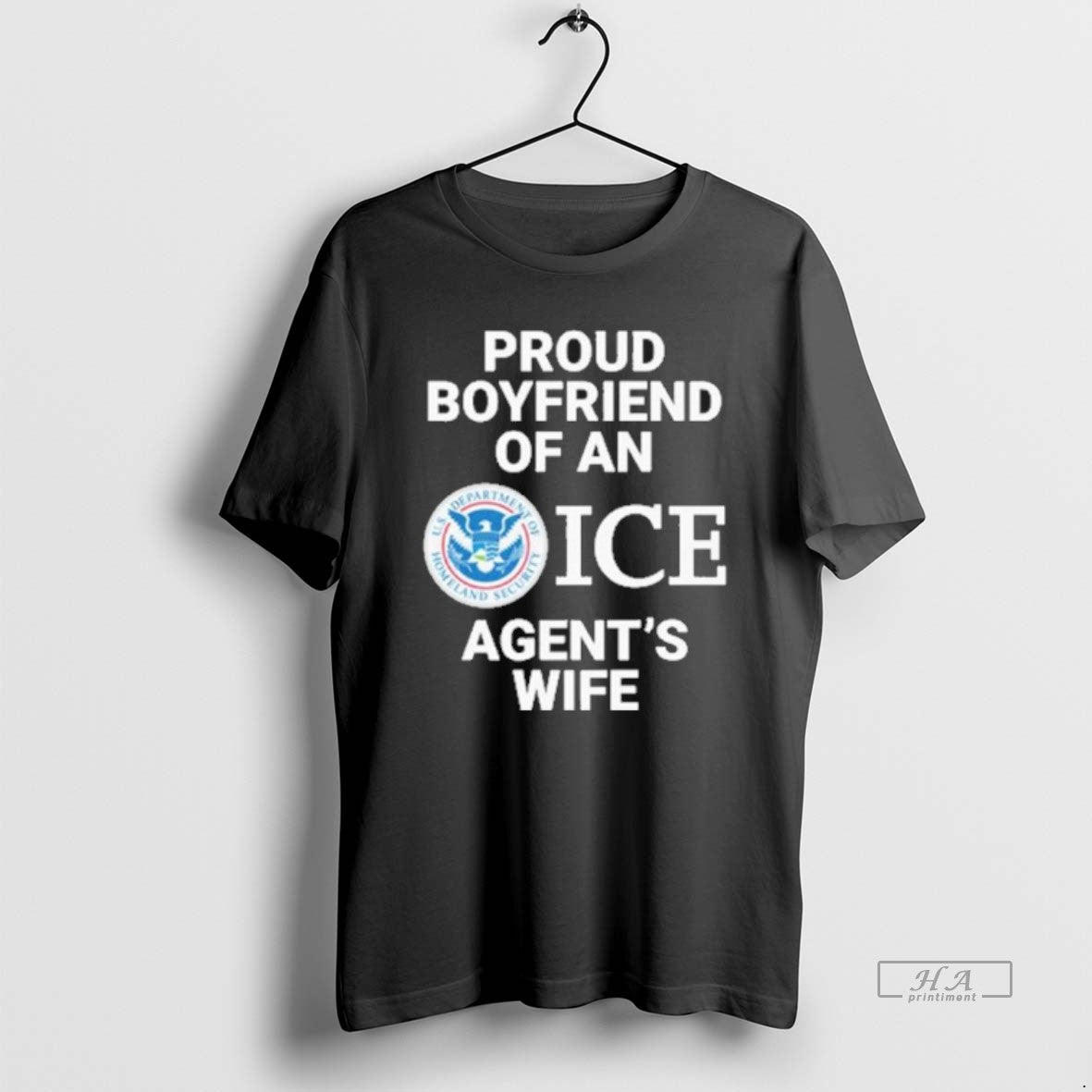 Proud Boyfriend Ice Agents Wife Tee Retro Outfit