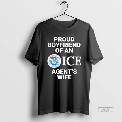 Proud Boyfriend Ice Agents Wife Tee Retro Outfit