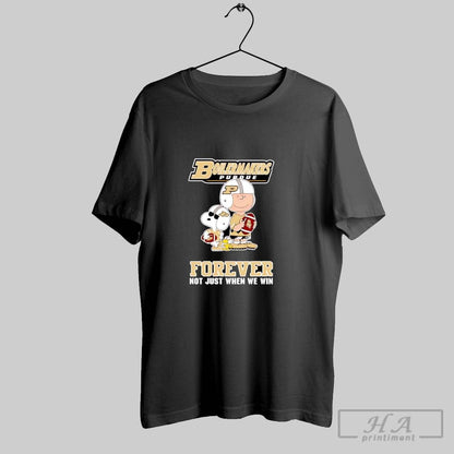 Purdue Boilermakers Charlie Brown Cartoon Forever Tee Exclusive