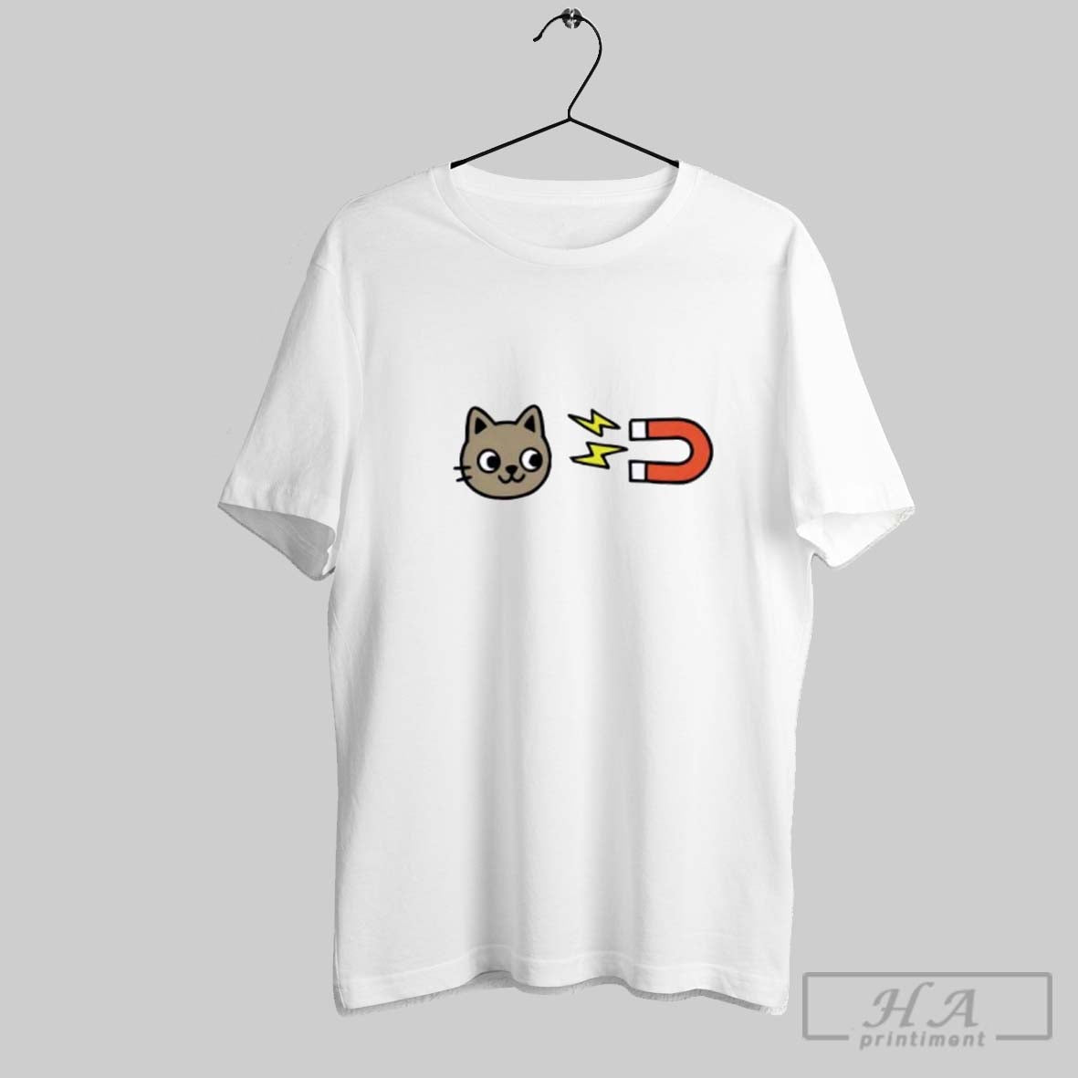 Pussy Magnet Cat TShirt Elegant Design