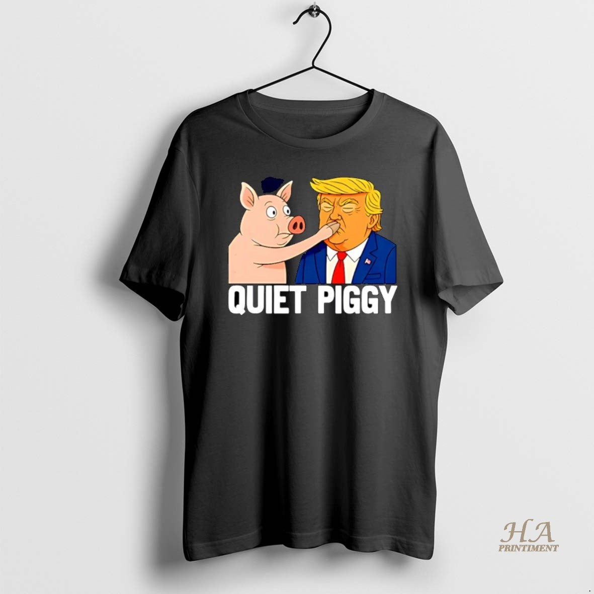 Quiet Piggy Pig Joke Trump Tank Top Exclusive Collection