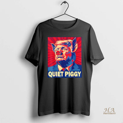 Quiet Piggy Trump Tank Top Retro Merch