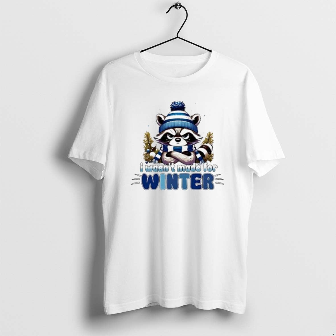 Raccoon I Wasnt Made Winter 2025 Hoodie Vintage Fashion
