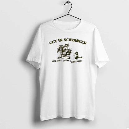 Raccoon Get Scavenger Were Going Thrifting Hoodie Classic Apparel