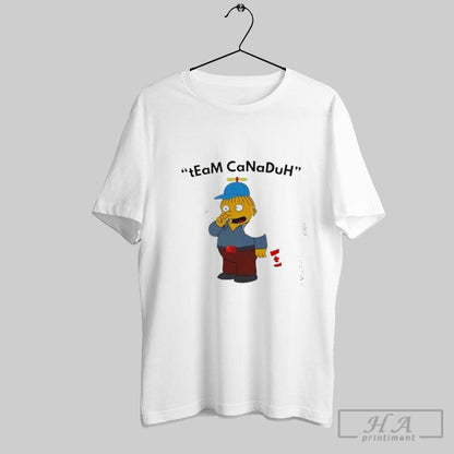 Ralph Wiggum Simpsons Team Canaduh Tank Top Retro Art