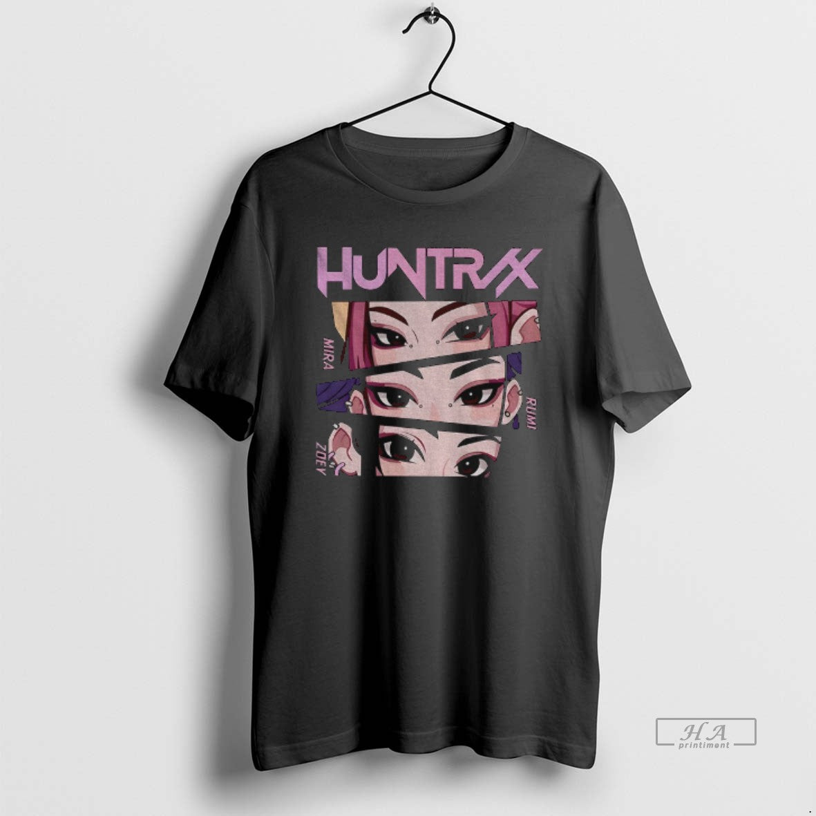 Ria Rumi Zoey Kpop Demon Hunters Huntrix Band Tee Authentic Art
