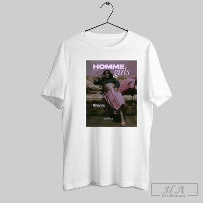 Rihanna Graces Cover Hommegirls Volume 14 2025 TShirt Trendy Outfit