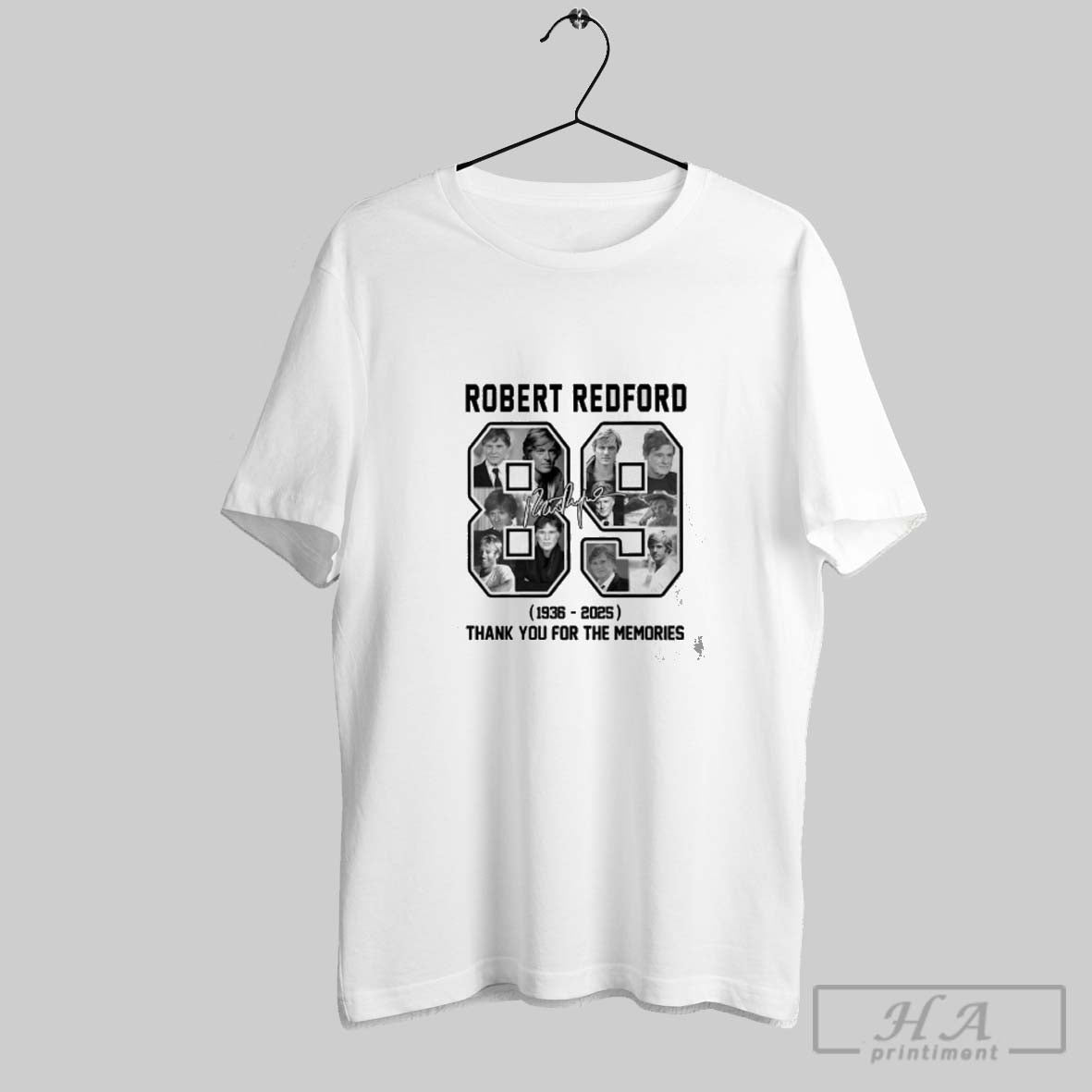 Robert Redford 89 1936 2025 Thank You Memories Signature Tank Top